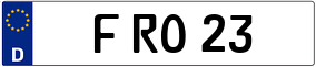 Truck License Plate